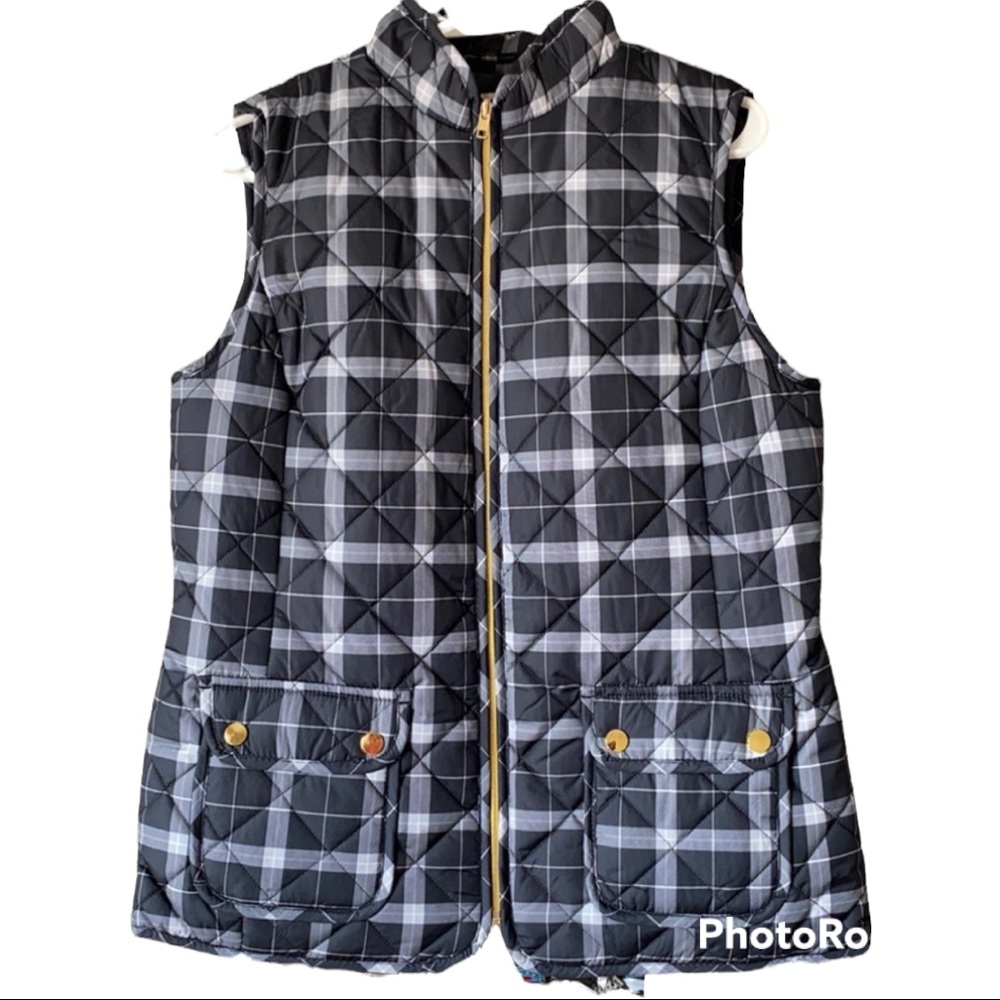 Plaid vest
